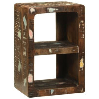 Produktbild för TV-skåp Flerfärgsdesign 36 x 30 x 54 cm Massivt återvunnet trä