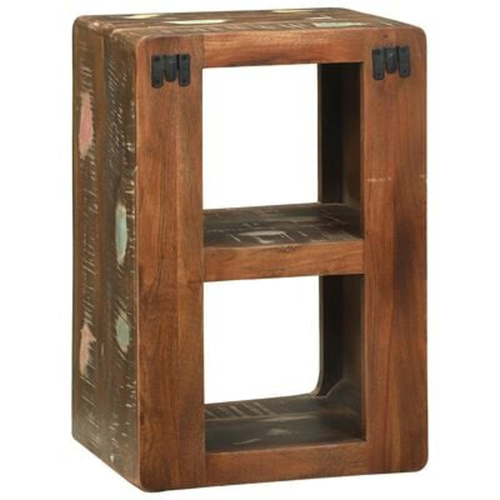 Produktbild för TV-skåp Flerfärgsdesign 36 x 30 x 54 cm Massivt återvunnet trä
