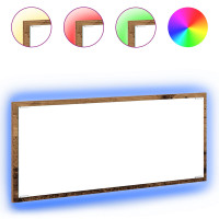 Produktbild för Spegel med spegel Gammalt trä 90 x 8,5 x 37 cm Konstruerat trä