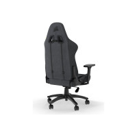 Produktbild för CORSAIR TC100 RELAXED - spelstol - nylon, stålram, mjukt tyg - svart/grå