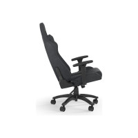 Produktbild för CORSAIR TC100 RELAXED - spelstol - nylon, stålram, mjukt tyg - svart/grå