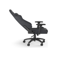 Produktbild för CORSAIR TC100 RELAXED - spelstol - nylon, stålram, mjukt tyg - svart/grå