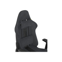 Produktbild för CORSAIR TC100 RELAXED - spelstol - nylon, stålram, mjukt tyg - svart/grå