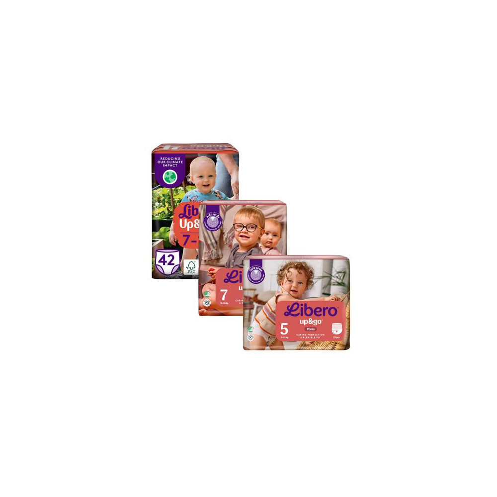 Produktbild för Blöja LIBERO Up&Go 4 S1s 7-10kg 33/fp