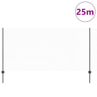 Produktbild för Svetsat trådstängsel 25 x 1,2 m (B x H) PVC-belagda stål Grå