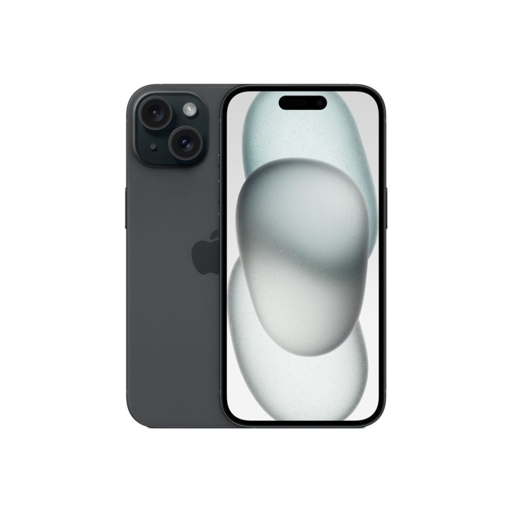 Produktbild för Apple iPhone 15 - svart - 5G smartphone - 128 GB - GSM
