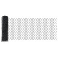 Produktbild för Utomhus hexagonal stängsel med stolpe 50 x 1 m PVC-belagda stål