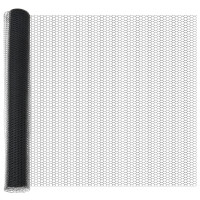 Produktbild för Svetsat Stålstaket med Betongbas 25 x 1,2 m (B x H)