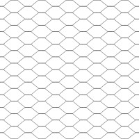 Produktbild för Utomhus hexagonal stängsel med betongfundament 50 x 1 m Grå