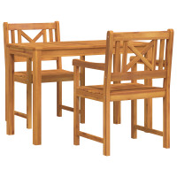 Produktbild för Trädgårdsmöbelset 3 pcs Brun Massivt Akaciaträ