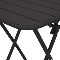 Produktbild för Bistrobord Antracit 55 x 55 x 72,5 cm Pulverlackerad stål