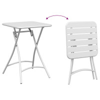Produktbild för Bistroset 3 pcs Vit Stål