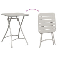 Produktbild för Bistroset 3 pcs Beige Stål