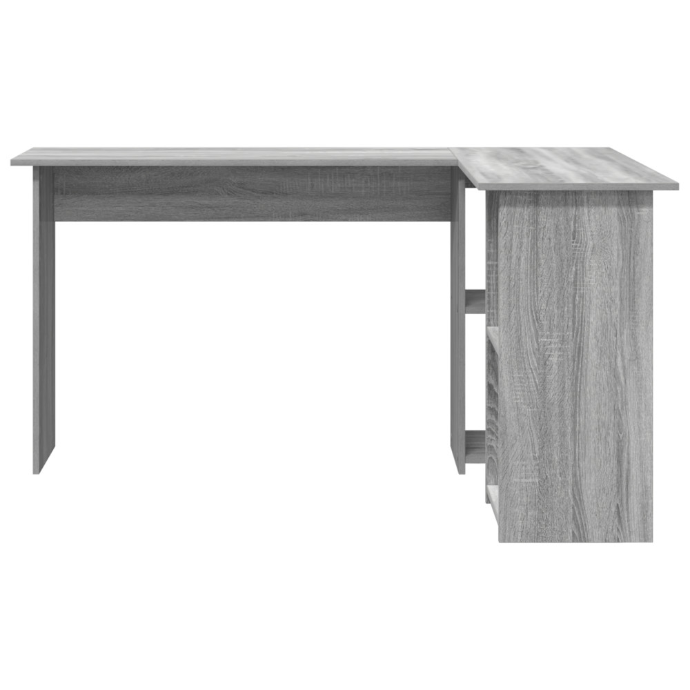 Produktbild för Skrivbord Grå Sonoma 142 x 102 x 73 cm Konstruerat trä