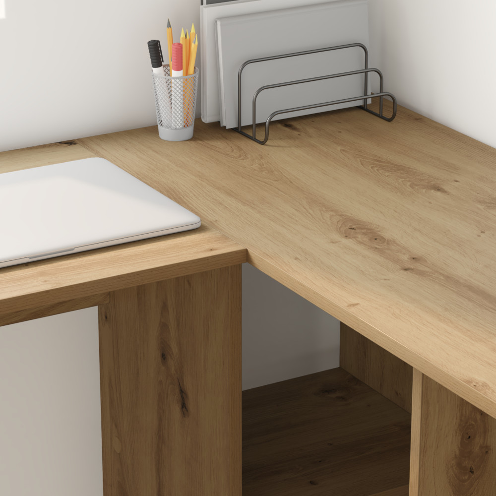 Produktbild för Skrivbord Artisan Ek 142 x 102 x 73 cm Konstruerat trä