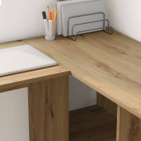 Produktbild för Skrivbord Artisan Ek 142 x 102 x 73 cm Konstruerat trä