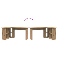 Produktbild för Skrivbord Artisan Ek 142 x 102 x 73 cm Konstruerat trä