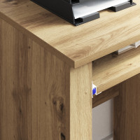 Produktbild för Skrivbord med Hjul Artisan Ek 91 x 50 x 77 cm Konstruerat trä