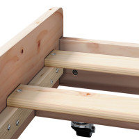 Produktbild för Sängram Brun 80 x 200 cm Massivt tallträ