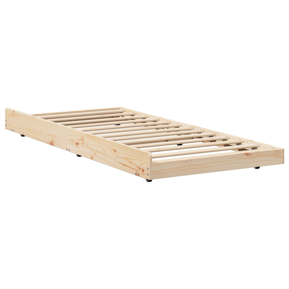 Produktbild för Sängram Brun 80 x 200 cm Massivt tallträ