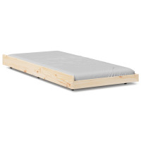 Produktbild för Sängram Brun 80 x 200 cm Massivt tallträ