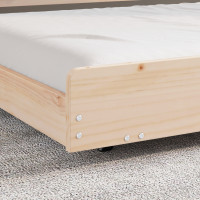 Produktbild för Sängram Brun 80 x 200 cm Massivt tallträ