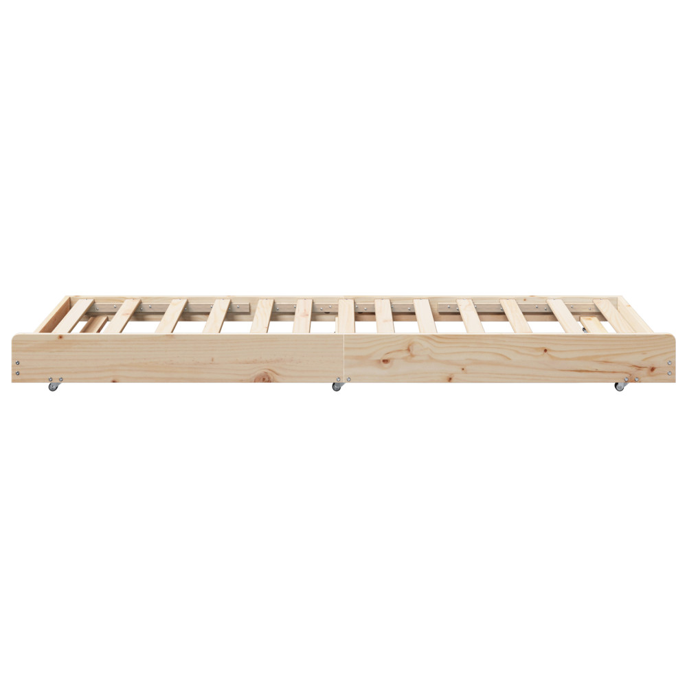 Produktbild för Sängram Brun 80 x 200 cm Massivt tallträ