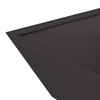 Produktbild för Trädgårdsplanterare 5 pcs Svart 50 x 50 x 15 cm Kallvalsat stål