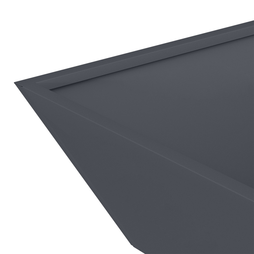 Produktbild för Trädgårdsplanterare 5 pcs Antracit 50 x 50 x 15 cm