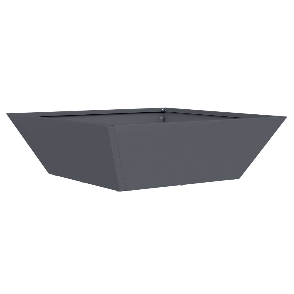 Produktbild för Trädgårdsplanterare 5 pcs Antracit 50 x 50 x 15 cm