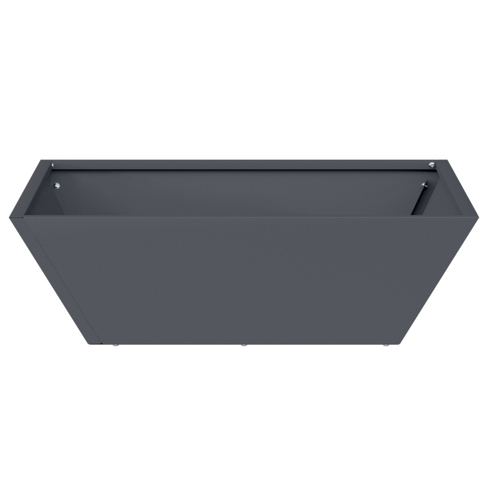 Produktbild för Trädgårdsplanterare 5 pcs Antracit 50 x 50 x 15 cm