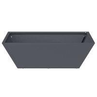 Produktbild för Trädgårdsplanterare 5 pcs Antracit 50 x 50 x 15 cm