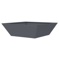 Produktbild för Trädgårdsplanterare 5 pcs Antracit 50 x 50 x 15 cm