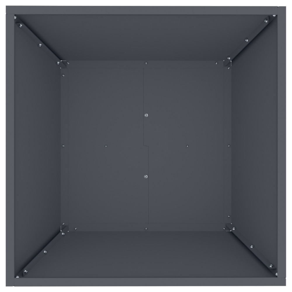 Produktbild för Trädgårdsplanterare 5 pcs Antracit 50 x 50 x 15 cm