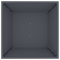 Produktbild för Trädgårdsplanterare 5 pcs Antracit 50 x 50 x 15 cm