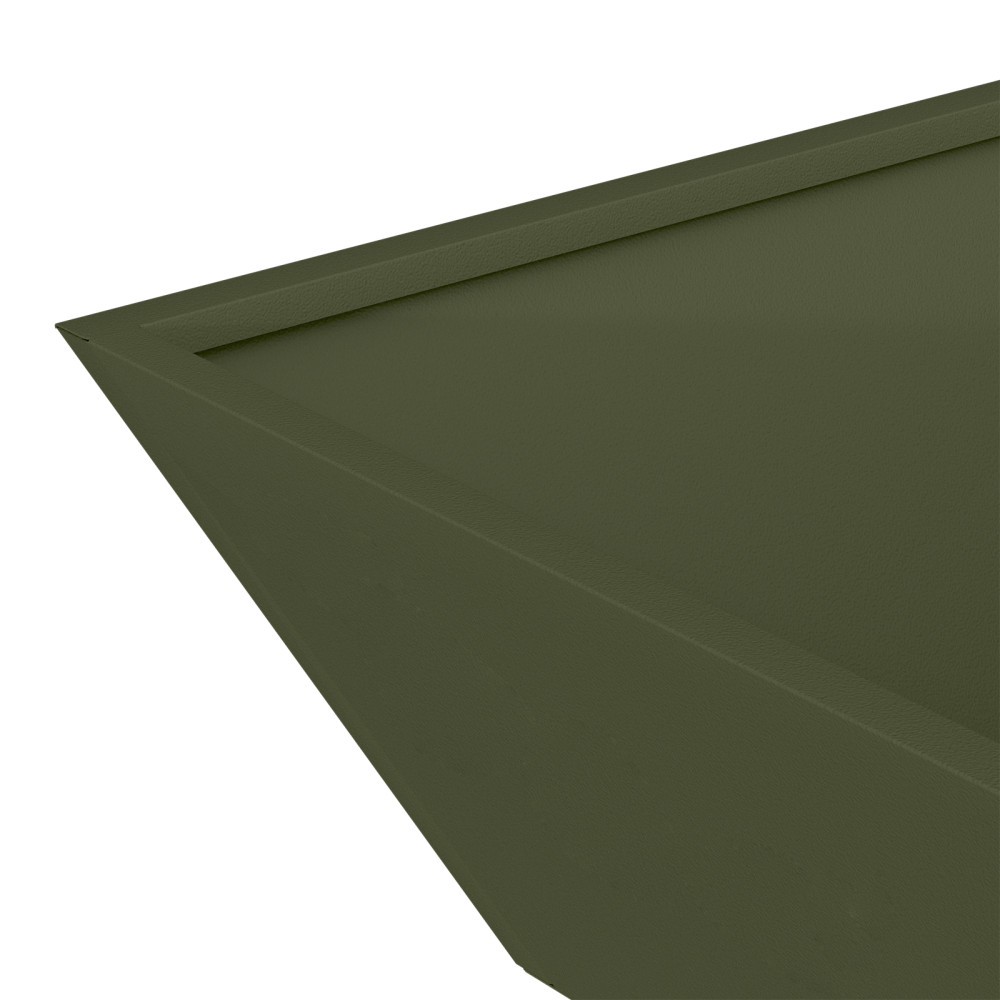 Produktbild för Trädgårdsplanterare 5 pcs Olivgrön 50 x 50 x 15 cm
