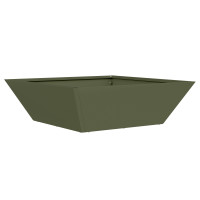 Produktbild för Trädgårdsplanterare 5 pcs Olivgrön 50 x 50 x 15 cm