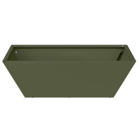 Produktbild för Trädgårdsplanterare 5 pcs Olivgrön 50 x 50 x 15 cm