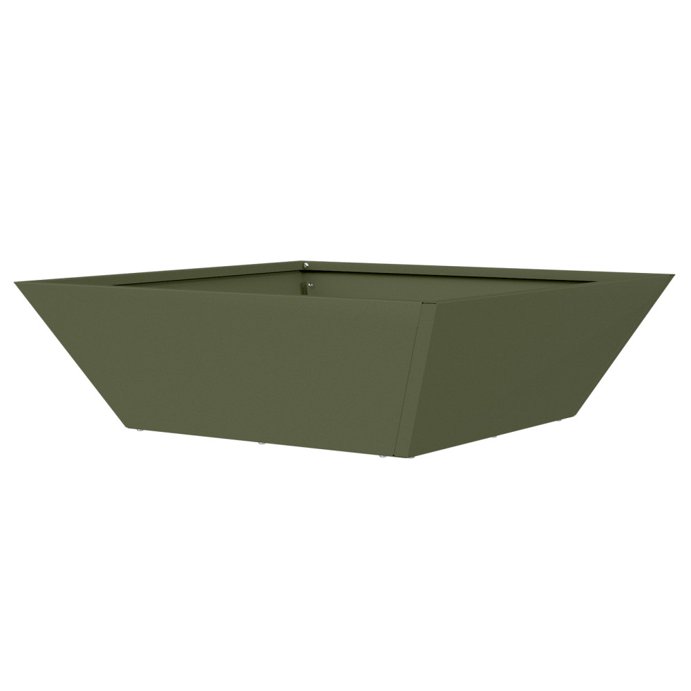 Produktbild för Trädgårdsplanterare 5 pcs Olivgrön 50 x 50 x 15 cm