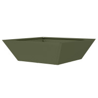 Produktbild för Trädgårdsplanterare 5 pcs Olivgrön 50 x 50 x 15 cm
