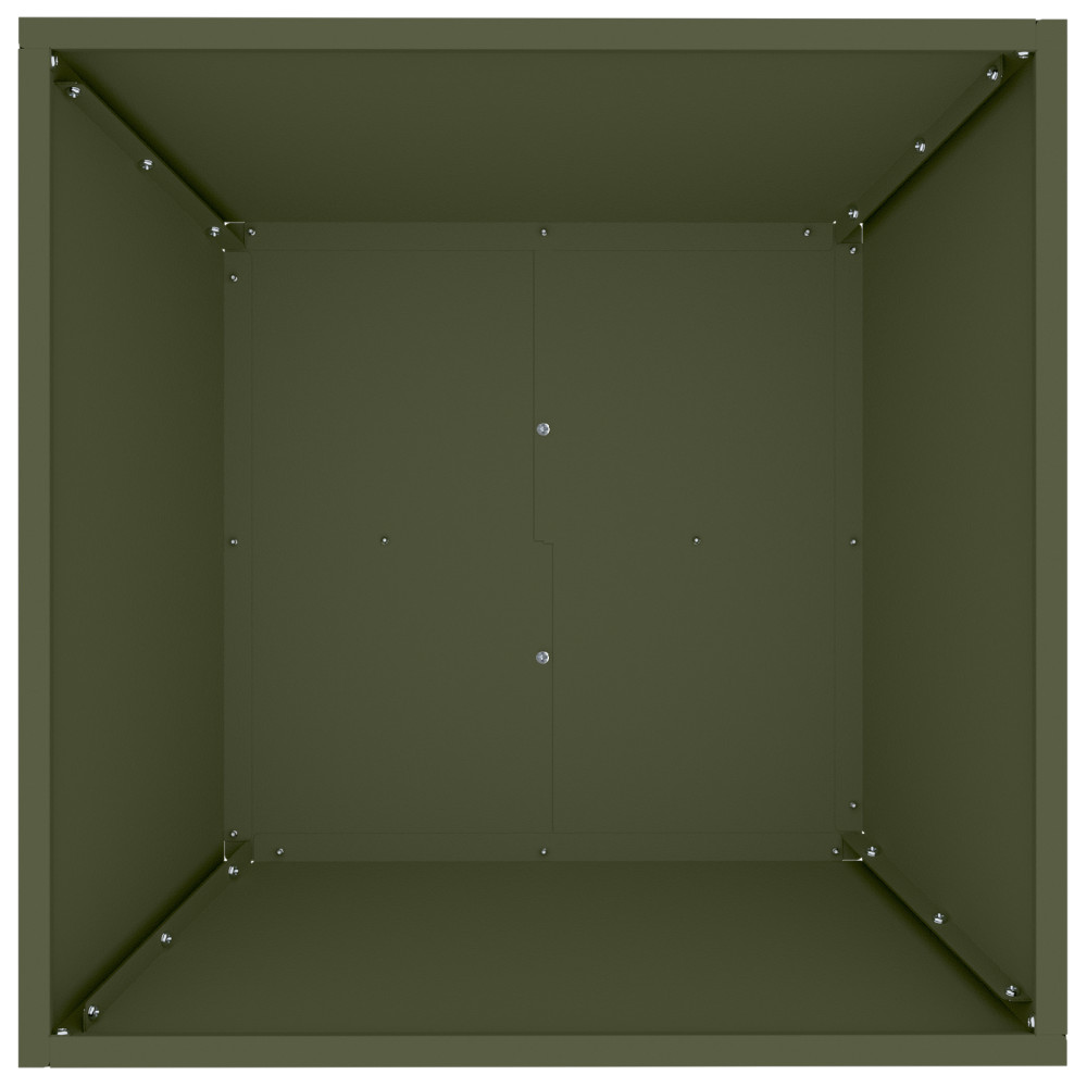 Produktbild för Trädgårdsplanterare 5 pcs Olivgrön 50 x 50 x 15 cm