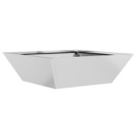 Produktbild för Trädgårdsplanterare Silver 50 x 50 x 15 cm Galvaniserat Stål