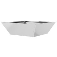 Produktbild för Trädgårdsplanterare Silver 50 x 50 x 15 cm Galvaniserat Stål