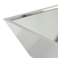 Produktbild för Trädgårdsplanterare Silver 50 x 50 x 15 cm Galvaniserat Stål