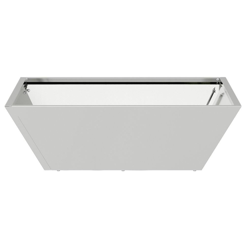 Produktbild för Trädgårdsplanterare 5 pcs Silver 50 x 50 x 15 cm