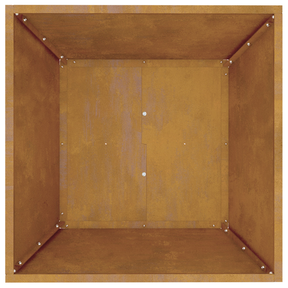 Produktbild för Trädgårdsplanterare 5 pcs Rostig 50 x 50 x 15 cm