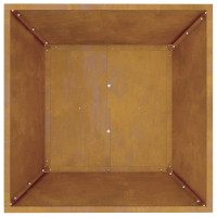 Produktbild för Trädgårdsplanterare 5 pcs Rostig 50 x 50 x 15 cm