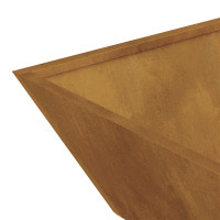 Produktbild för Trädgårdsplanterare 5 pcs Rostig 50 x 50 x 15 cm