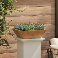 Produktbild för Trädgårdsplanterare 5 pcs Rostig 50 x 50 x 15 cm