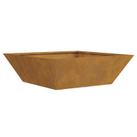Produktbild för Trädgårdsplanterare 5 pcs Rostig 50 x 50 x 15 cm
